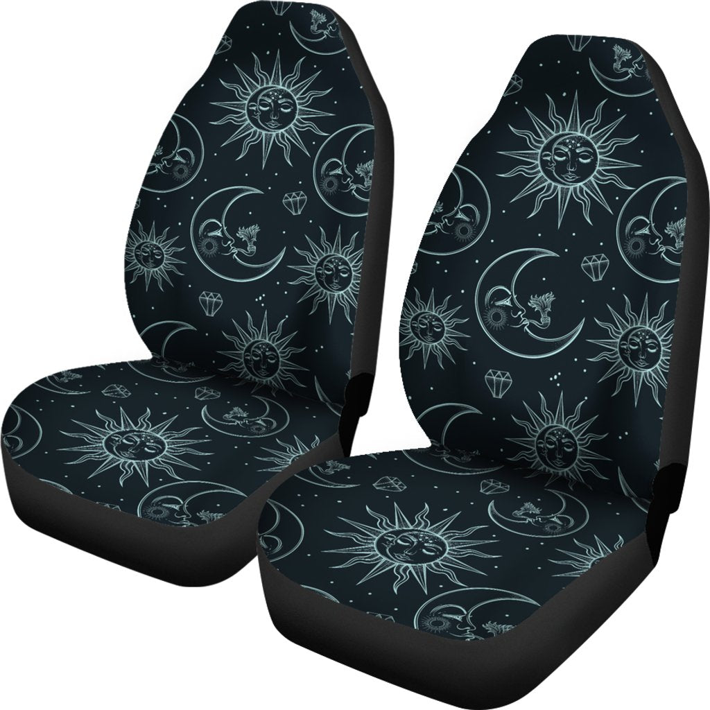 Sun Moon Magic Design Themed Print Universal Fit Car Seat Covers