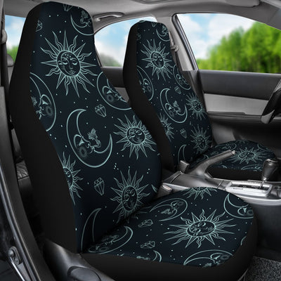 Sun Moon Magic Design Themed Print Universal Fit Car Seat Covers