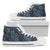 Sun Moon Tattoo Design Themed Print Women High Top Shoes