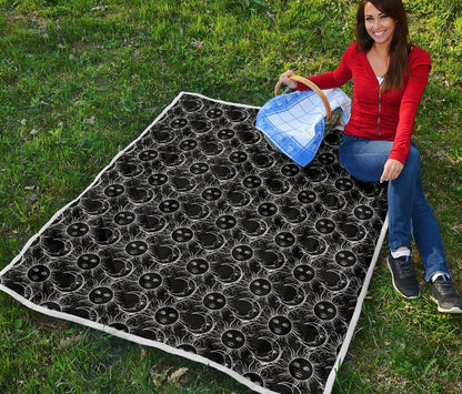 Sun Moon White Design Themed Print Premium Quilt-JTAMIGO.COM