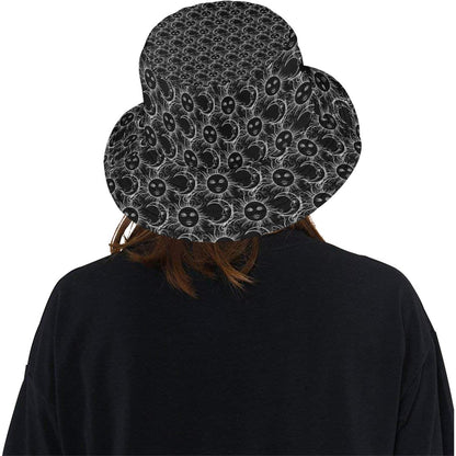 Sun Moon White Design Themed Print Unisex Bucket Hat