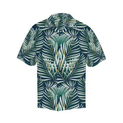 Sun Spot Tropical Palm Leaves hower Curtain Men Aloha Hawaiian Shirt