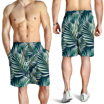 Sun Spot Tropical Palm Leaves hower Curtain Mens Shorts-JTAMIGO.COM
