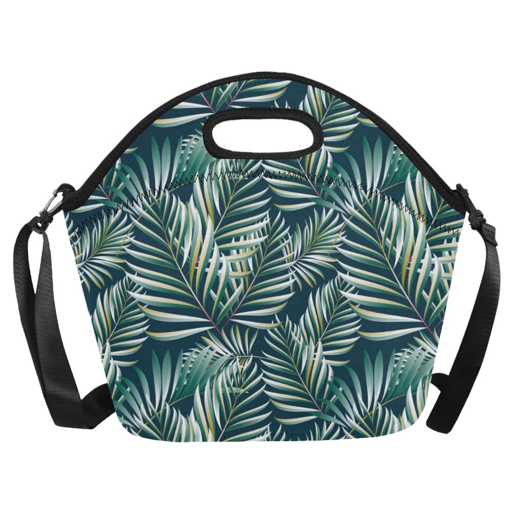 Sun Spot Tropical Palm Leaves hower Curtain Neoprene Lunch Bag (Model 1669)(Large)-JTAMIGO.COM