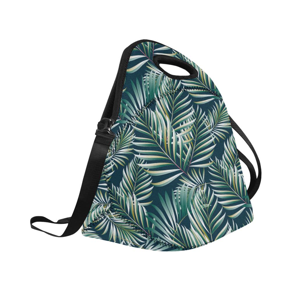 Sun Spot Tropical Palm Leaves hower Curtain Neoprene Lunch Bag (Model 1669)(Large)-JTAMIGO.COM