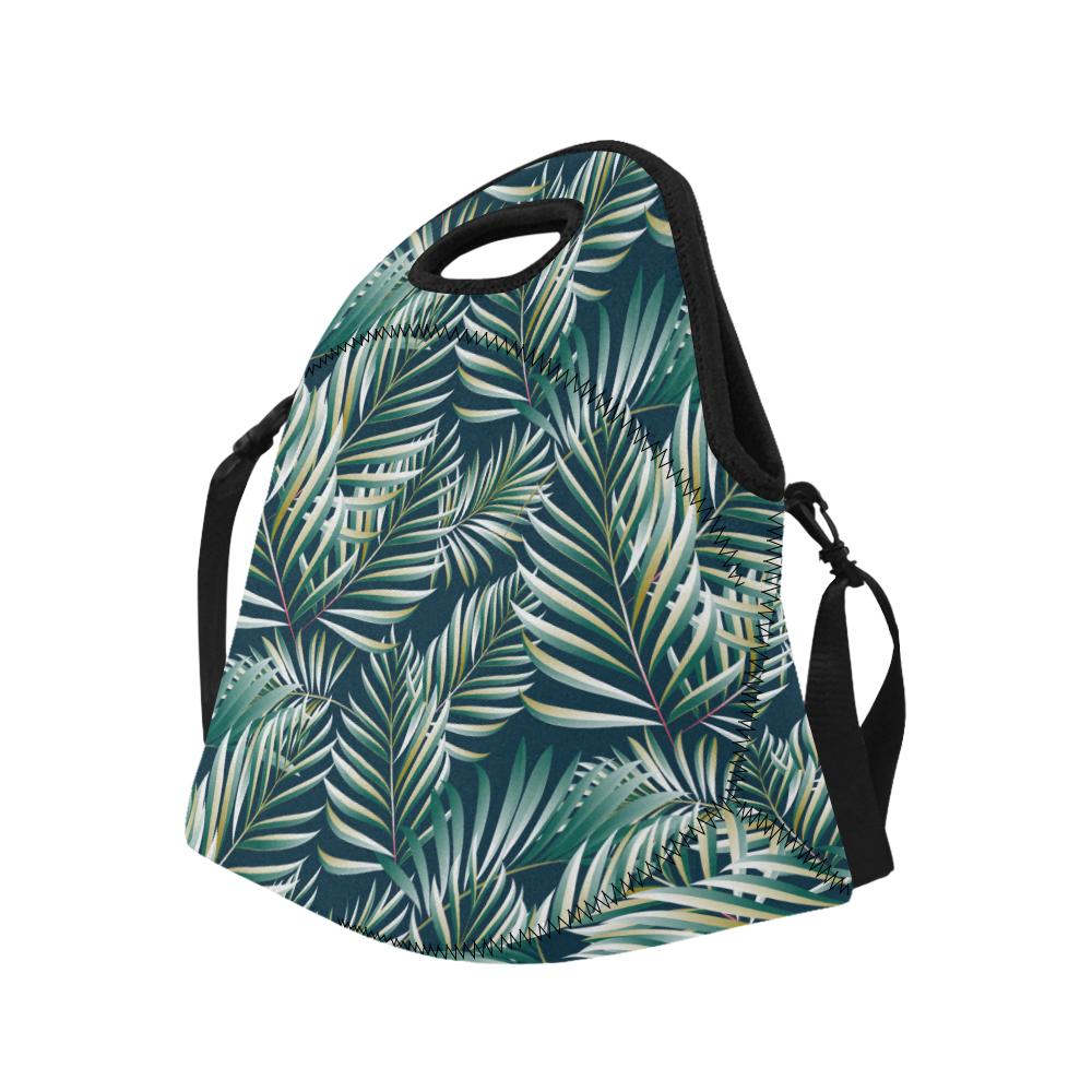 Sun Spot Tropical Palm Leaves hower Curtain Neoprene Lunch Bag (Model 1669)(Large)-JTAMIGO.COM