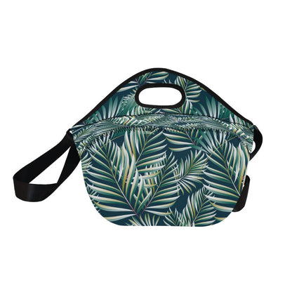 Sun Spot Tropical Palm Leaves hower Curtain Neoprene Lunch Bag (Model 1669)(Large)-JTAMIGO.COM