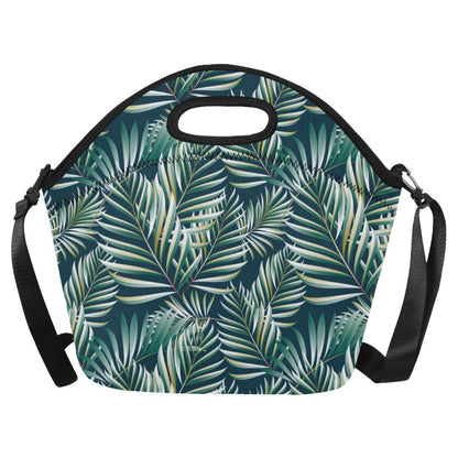 Sun Spot Tropical Palm Leaves hower Curtain Neoprene Lunch Bag (Model 1669)(Large)-JTAMIGO.COM