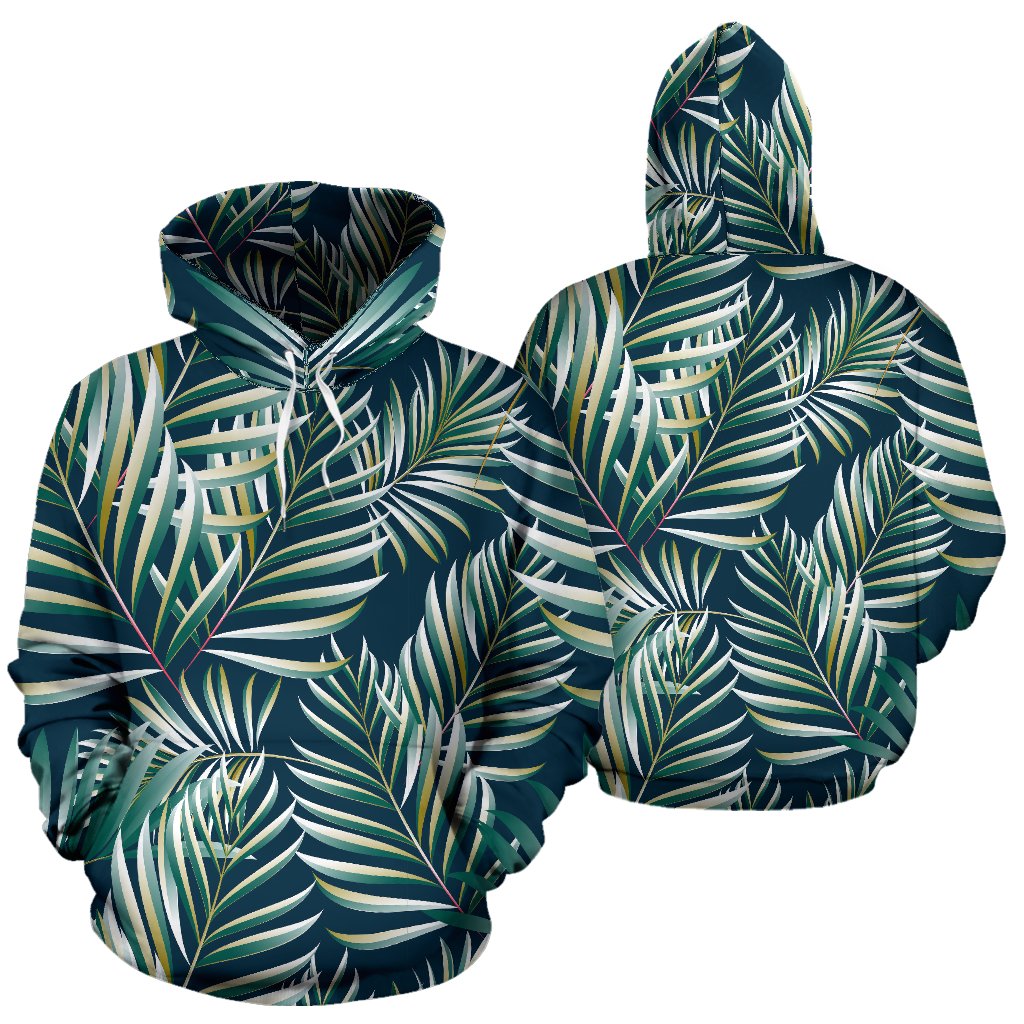Sun Spot Tropical Palm Leaves hower Curtain Pullover Hoodie