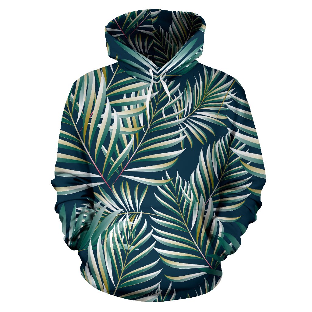 Sun Spot Tropical Palm Leaves hower Curtain Pullover Hoodie