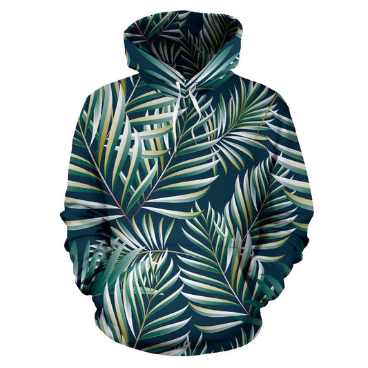 Sun Spot Tropical Palm Leaves hower Curtain Pullover Hoodie