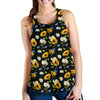 Sunflower Chamomile Bright Color Print Women Racerback Tank Top