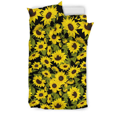 Sunflower Fresh Bright Color Print Duvet Cover Bedding Set