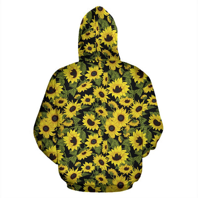 Sunflower Fresh Bright Color Print Pullover Hoodie