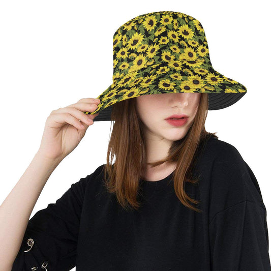 Sunflower Fresh Bright Color Print Unisex Bucket Hat