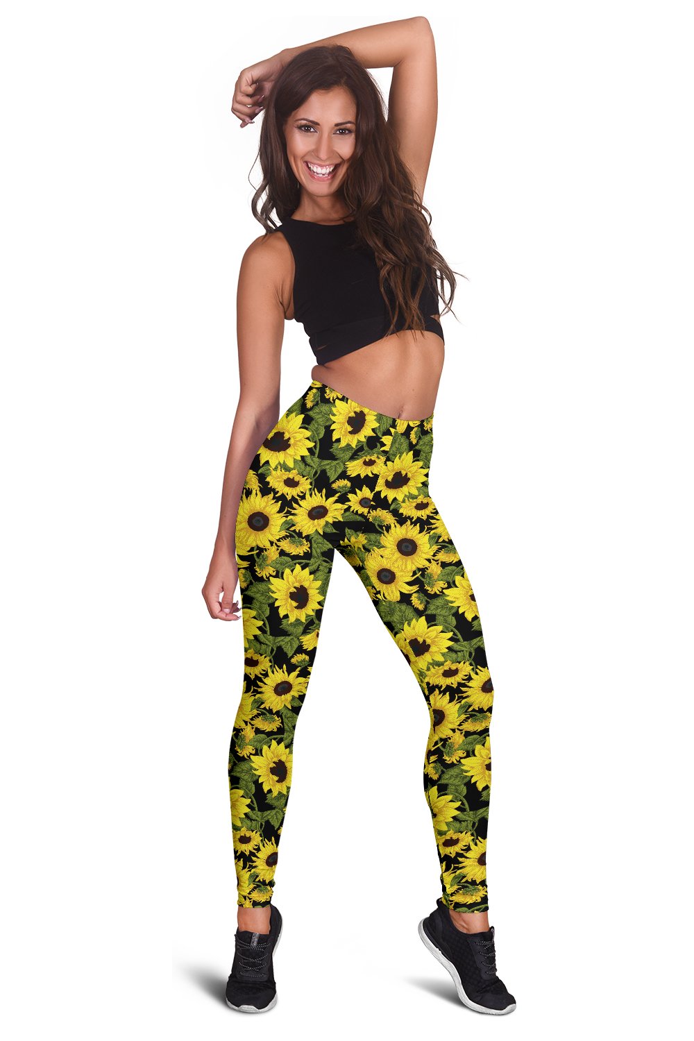 Sunflower Fresh Bright Color Print Women Leggings