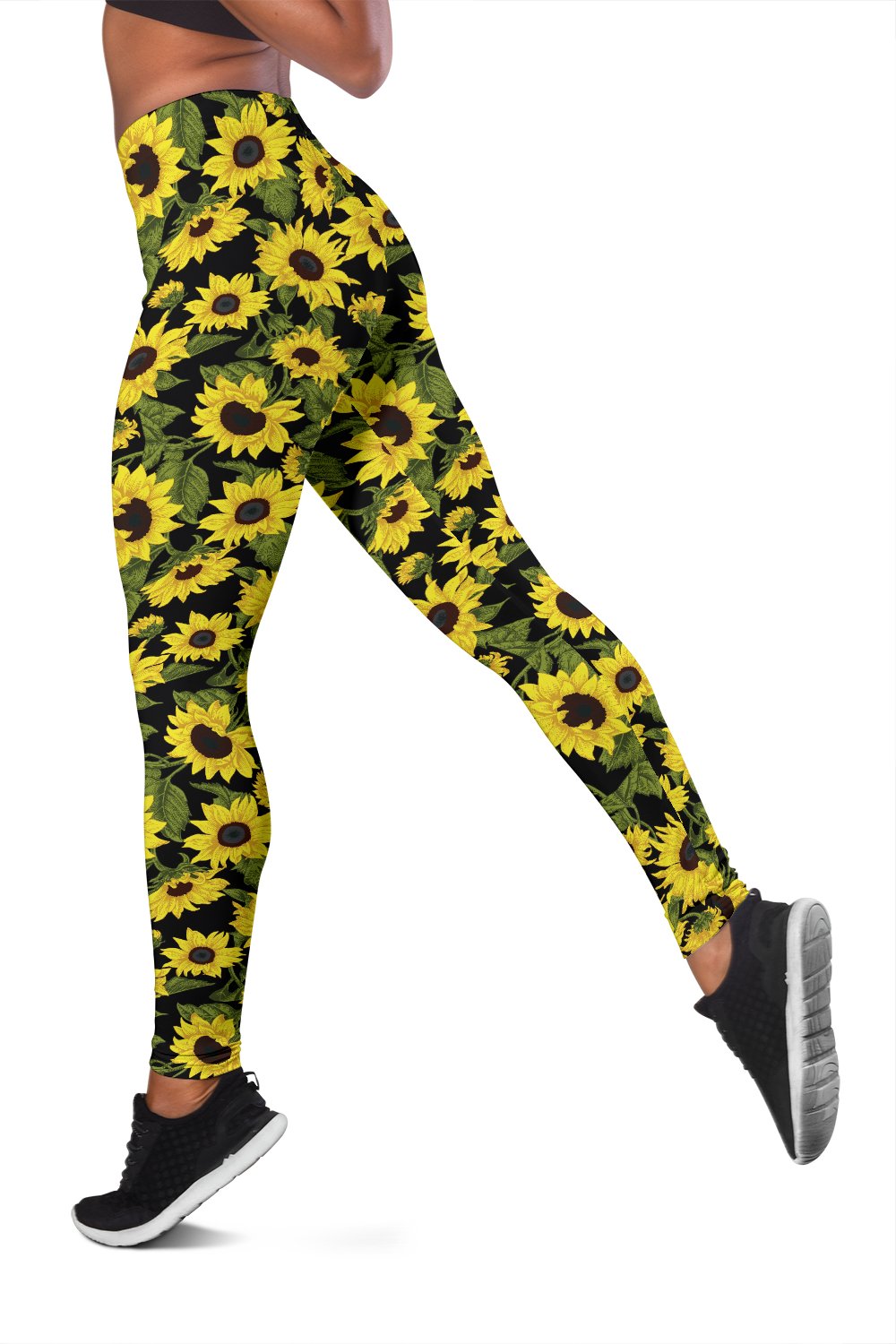Sunflower Fresh Bright Color Print Women Leggings