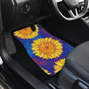 Sunflower Hand Drawn Style Print Car Floor Mats