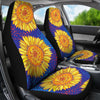 Sunflower Hand Drawn Style Print Universal Fit Car Seat Covers
