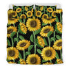 Sunflower Realistic Print Pattern Duvet Cover Bedding Set