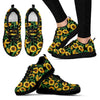 Sunflower Realistic Print Pattern Women Sneakers Shoes