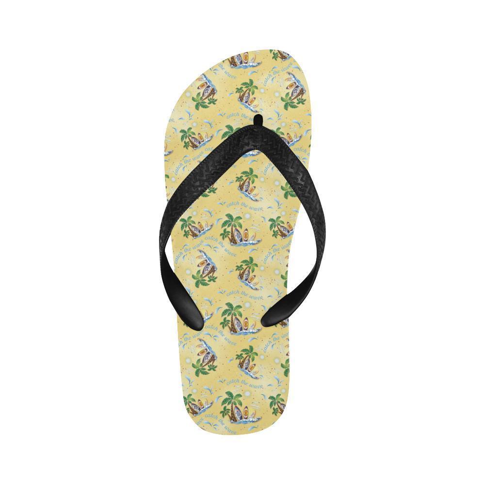 Surf Catch the Wave Design Flip Flops-JTAMIGO.COM