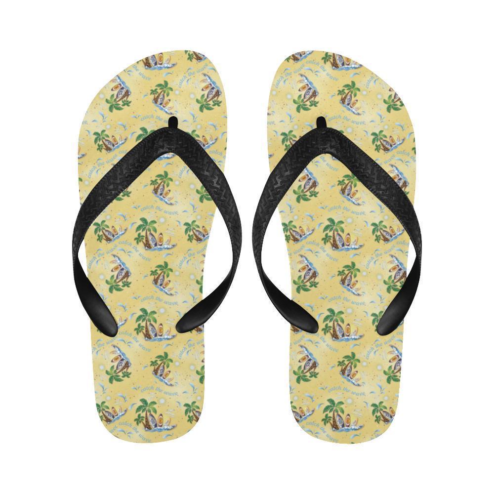 Surf Catch the Wave Design Flip Flops-JTAMIGO.COM