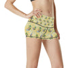 Surf Catch the Wave Design High Waisted Spandex Shorts-JTAMIGO.COM