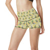 Surf Catch the Wave Design High Waisted Spandex Shorts-JTAMIGO.COM