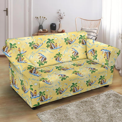 Surf Catch the Wave Design Loveseat Slipcover-JTAMIGO.COM