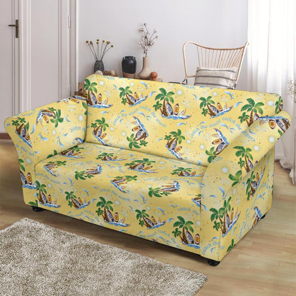 Surf Catch the Wave Design Loveseat Slipcover-JTAMIGO.COM