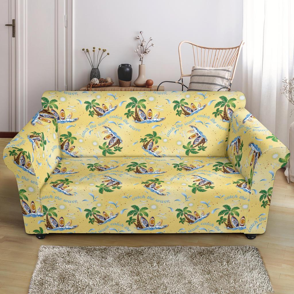 Surf Catch the Wave Design Loveseat Slipcover-JTAMIGO.COM