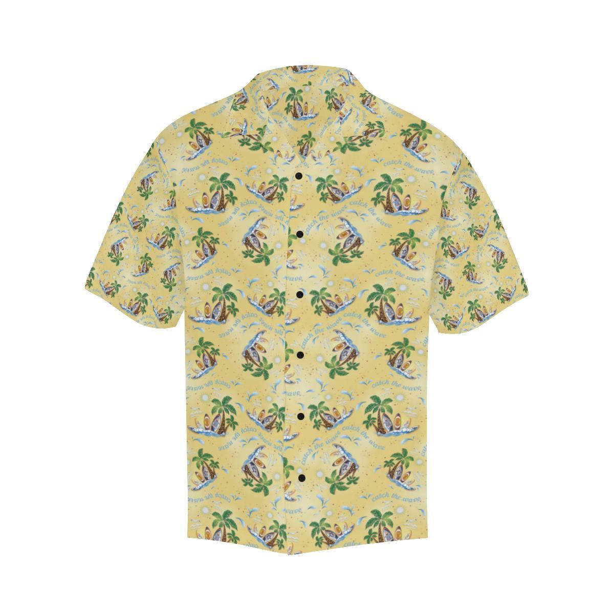 Surf Catch the Wave Design Men Aloha Hawaiian Shirt