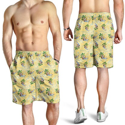 Surf Catch the Wave Design Mens Shorts-JTAMIGO.COM