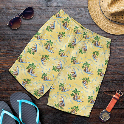 Surf Catch the Wave Design Mens Shorts-JTAMIGO.COM