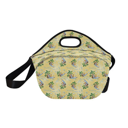 Surf Catch the Wave Design Neoprene Lunch Bag (Model 1669)(Large)-JTAMIGO.COM