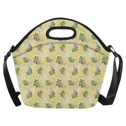 Surf Catch the Wave Design Neoprene Lunch Bag (Model 1669)(Large)-JTAMIGO.COM
