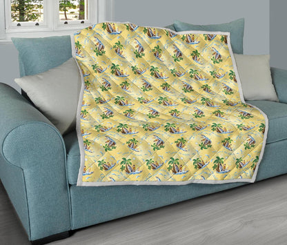 Surf Catch the Wave Design Premium Quilt-JTAMIGO.COM