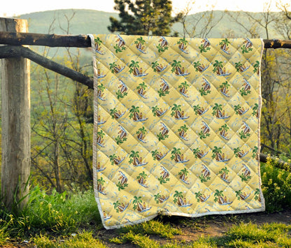 Surf Catch the Wave Design Premium Quilt-JTAMIGO.COM