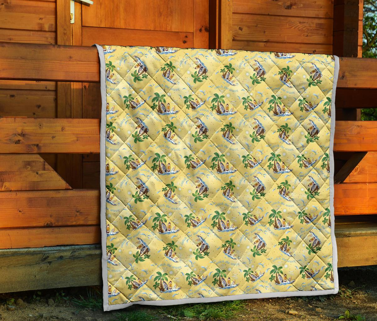 Surf Catch the Wave Design Premium Quilt-JTAMIGO.COM