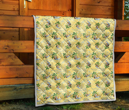 Surf Catch the Wave Design Premium Quilt-JTAMIGO.COM