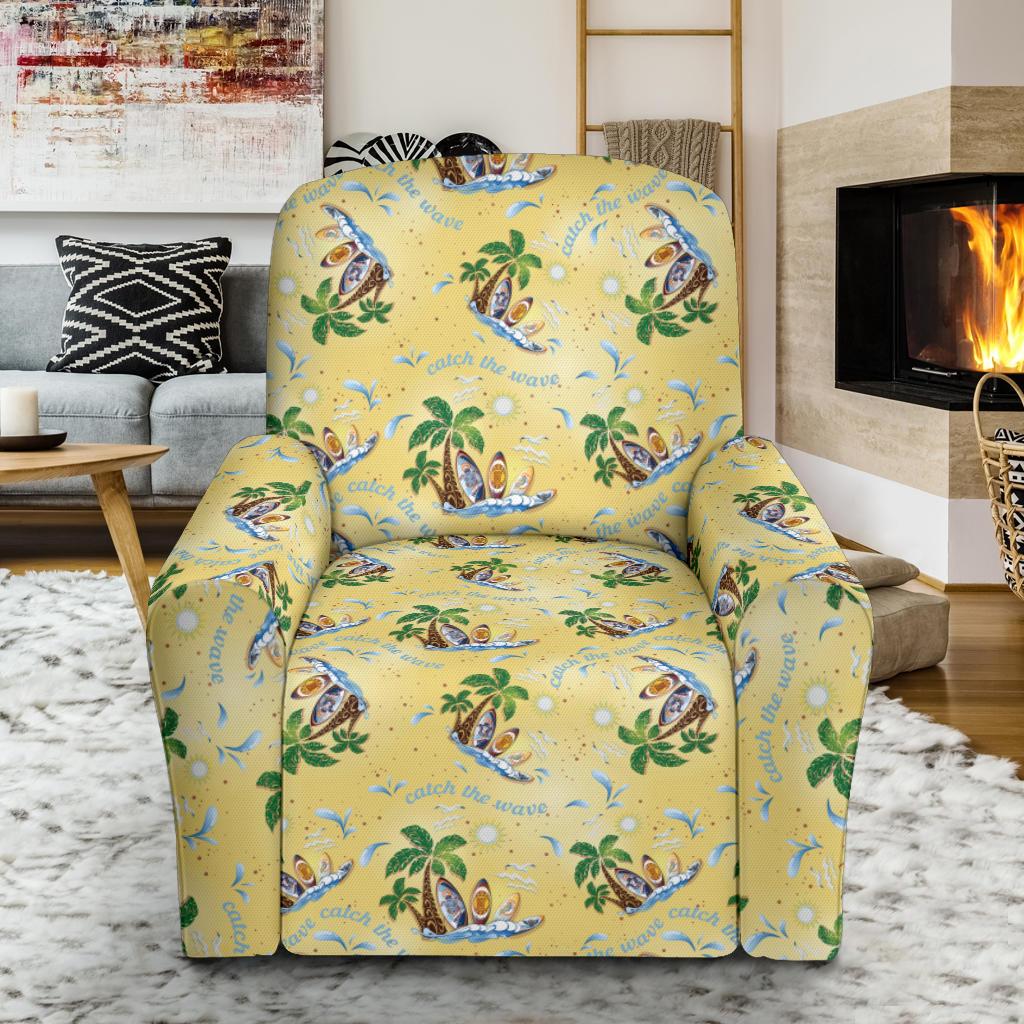 Surf Catch the Wave Design Single Sofa Slipcover -JTAMIGO.COM