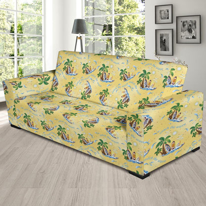 Surf Catch the Wave Design Sofa Slipcover-JTAMIGO.COM