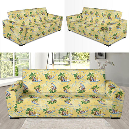 Surf Catch the Wave Design Sofa Slipcover-JTAMIGO.COM