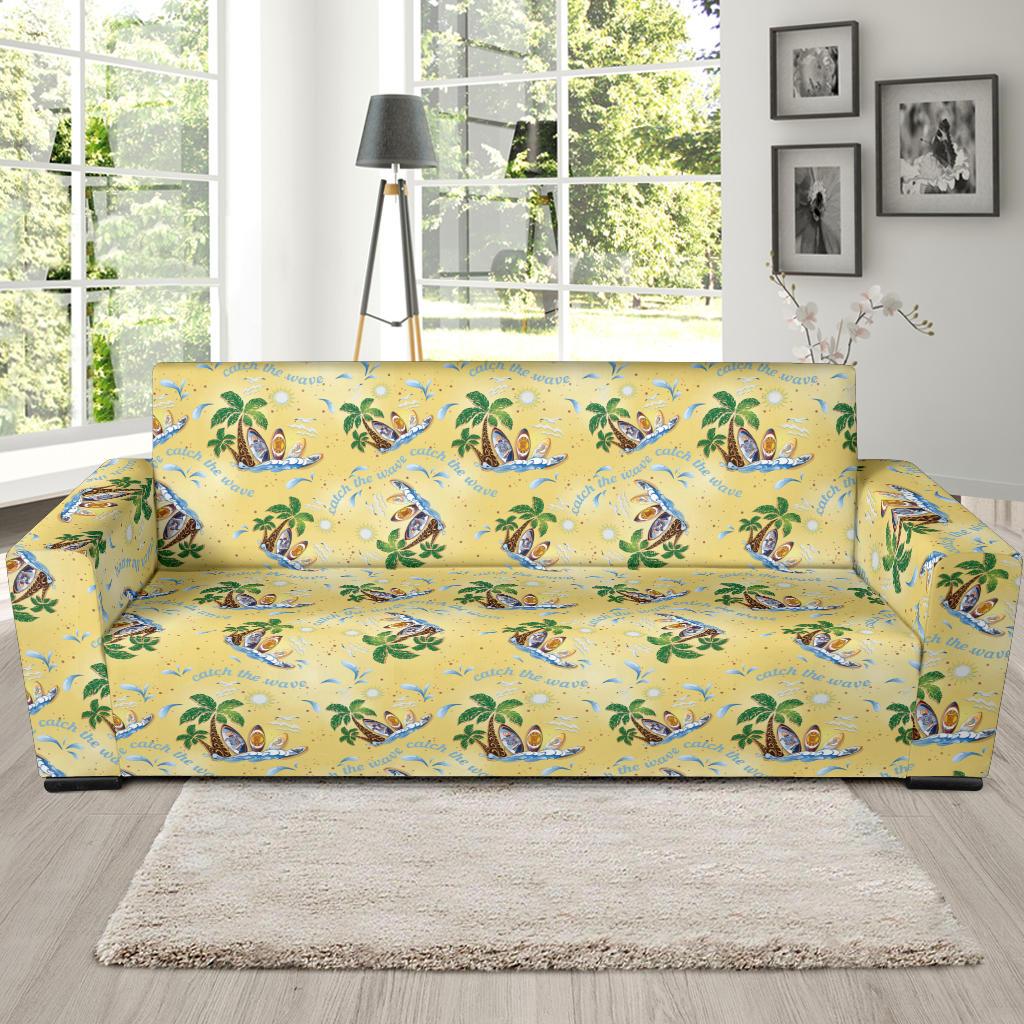 Surf Catch the Wave Design Sofa Slipcover-JTAMIGO.COM