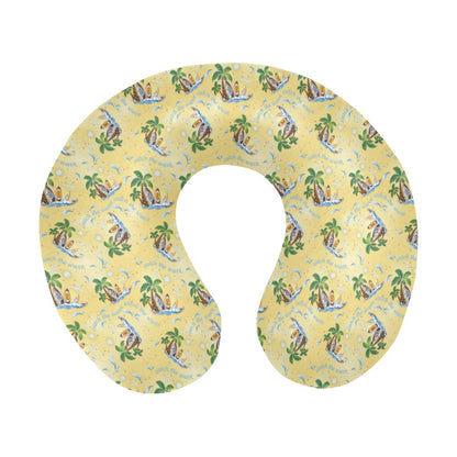 Surf Catch the Wave Design U-Shaped Travel Neck Pillow-JTAMIGO.COM