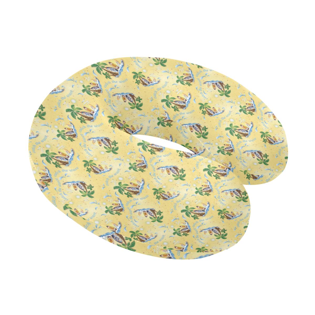 Surf Catch the Wave Design U-Shaped Travel Neck Pillow-JTAMIGO.COM