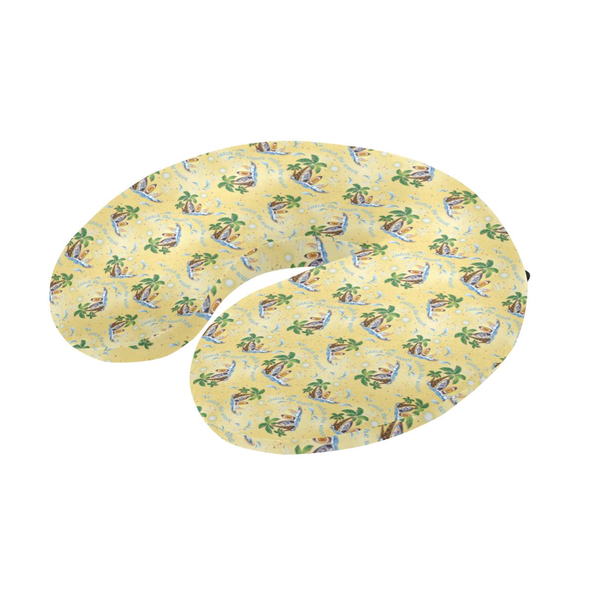 Surf Catch the Wave Design U-Shaped Travel Neck Pillow-JTAMIGO.COM