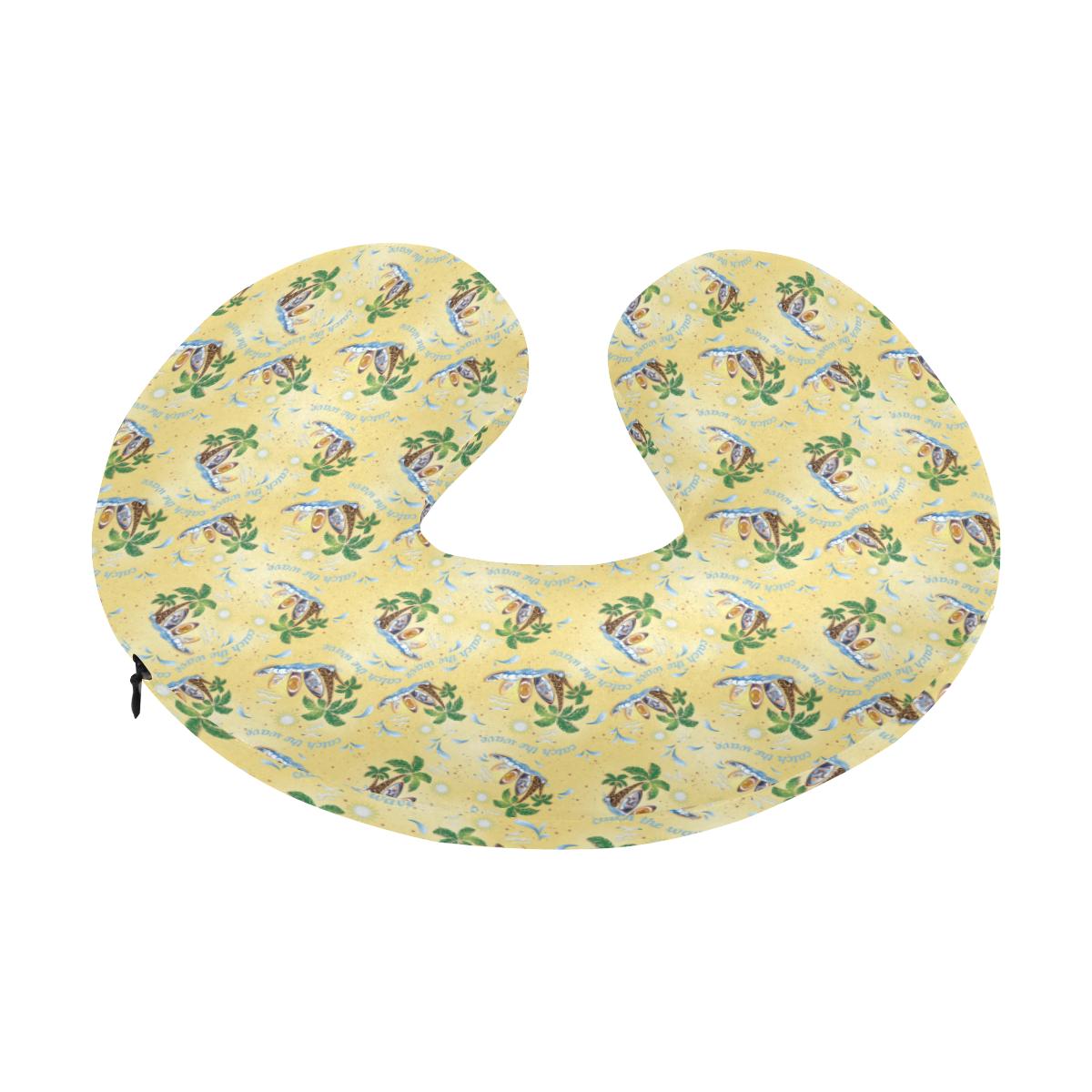 Surf Catch the Wave Design U-Shaped Travel Neck Pillow-JTAMIGO.COM
