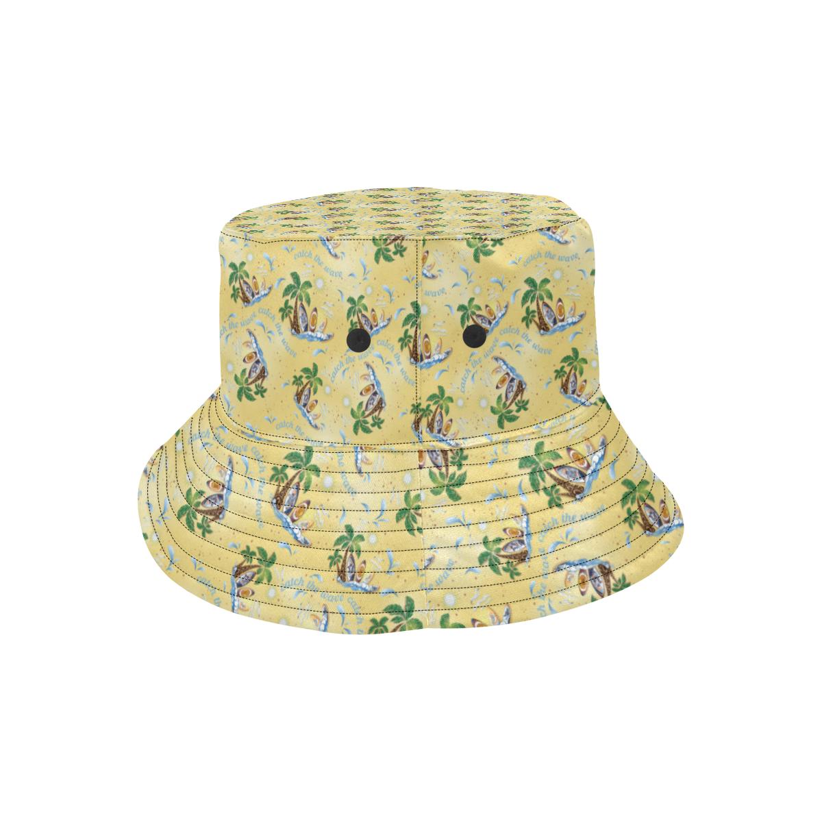 Surf Catch the Wave Design Unisex Bucket Hat
